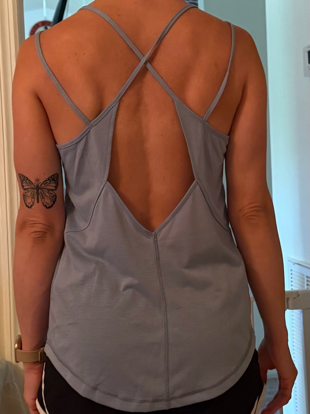 Under Armour Light Blue Double-Strap Performance Tank Top